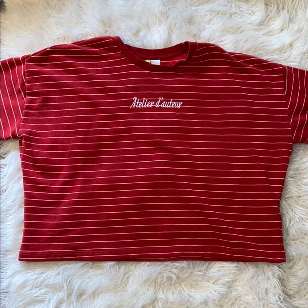 boxy sweatshirt tee